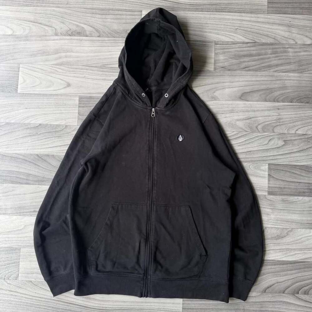 Volcom Y2K Black Zip Up Hoodie